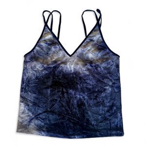 American Eagle Blue Tie Dye Double Strap Cami Size Small